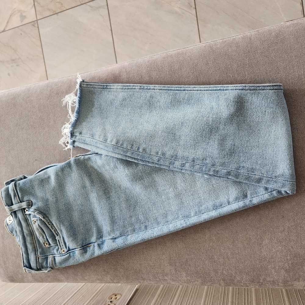 ZARA Super Stretch Skinny Raw Ankle Jeans 4 - Picture 10 of 10